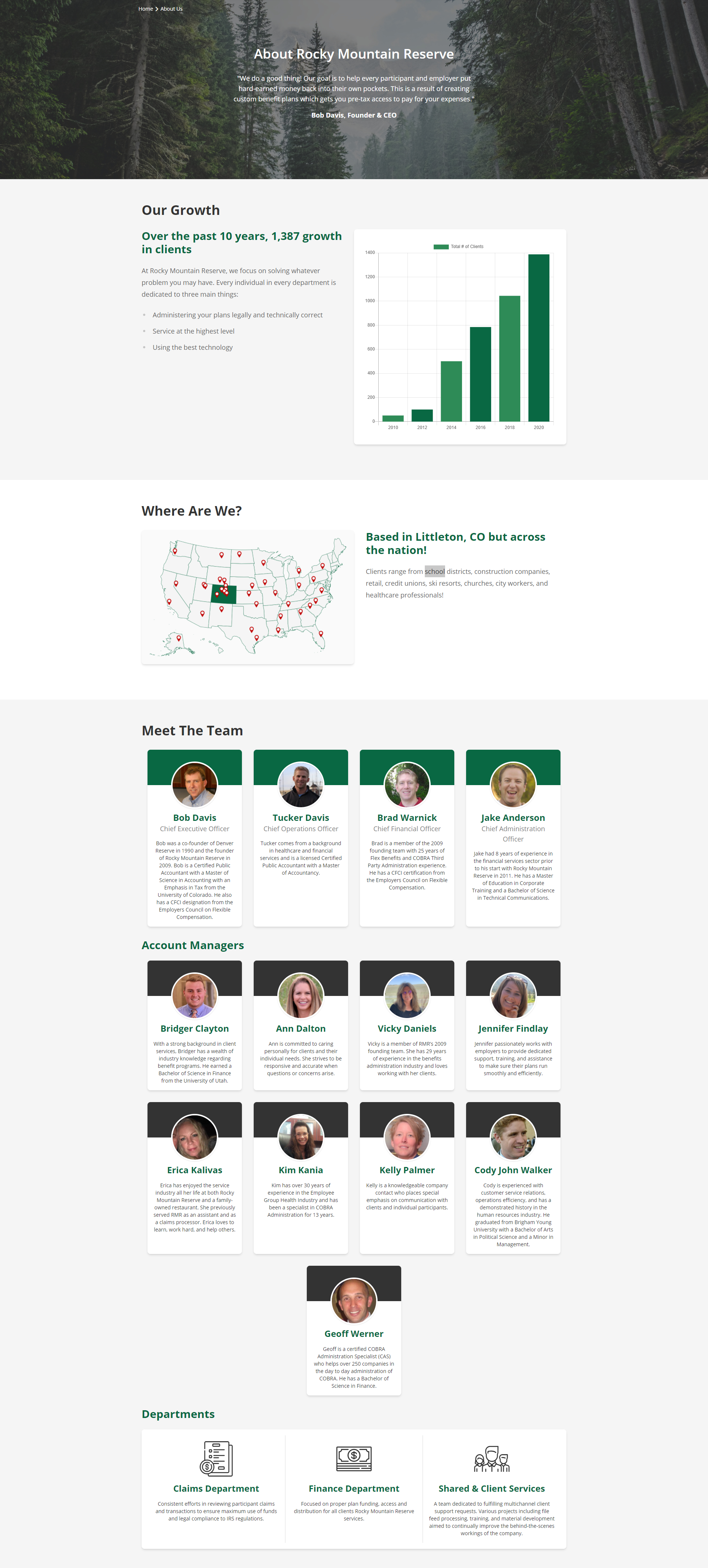 RMR Home Page Screenshot